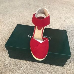 Ralph Lauren “Charla” Espadrilles Wedges